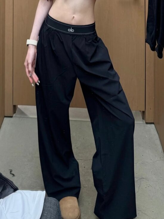 ALO Yoga Pants - ALO Yoga Suit Up Trouser, Black, Brand New with Tags, Regular 30" Inseam🙆🏻‍♀️✨